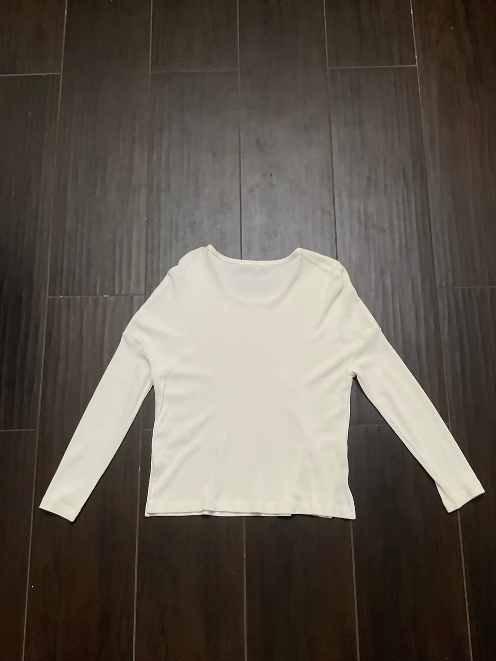James Perse Lightweight Cream Long-Sleeve Women's Top - Picture 2 of 3